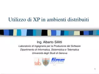 utilizzo di xp in ambienti distribuiti