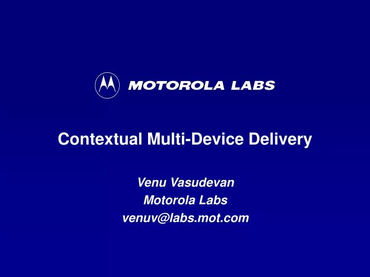 contextual multi device delivery