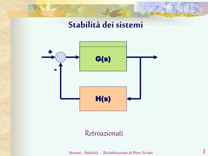 stabilit dei sistemi