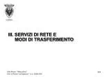III. SERVIZI DI RETE E 	MODI DI TRASFERIMENTO - slide 1