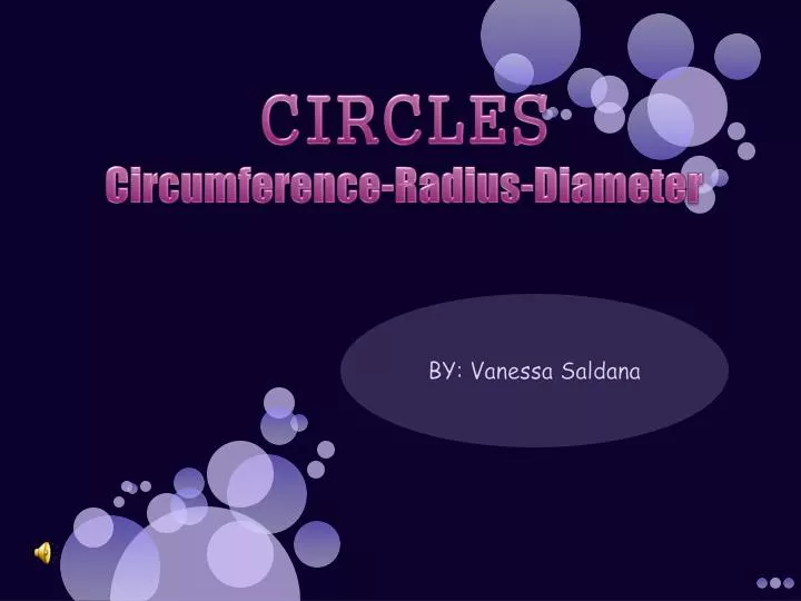 circles circumference radius diameter