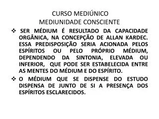 curso medi nico mediunidade consciente