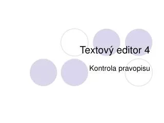 Textový editor 4