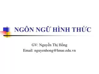 ng n ng h nh th c