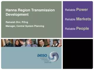 Hanna Region Transmission Development