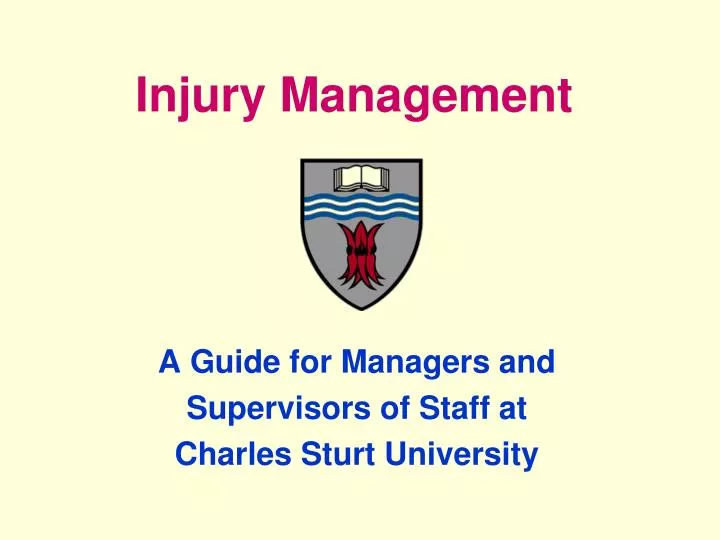 injury management