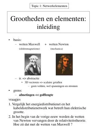 grootheden en elementen inleiding