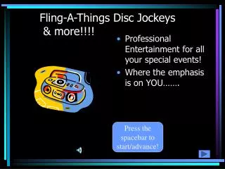 Fling-A-Things Disc Jockeys &amp; more!!!!