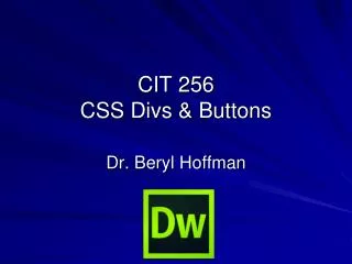 CIT 256 CSS Divs &amp; Buttons