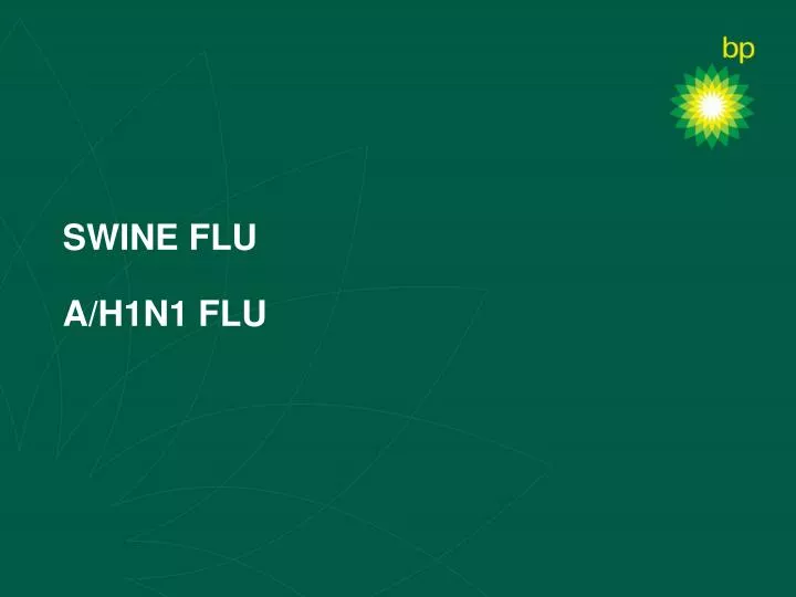 swine flu a h1n1 flu