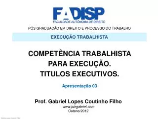 p s gradua o em direito e processo do trabalho