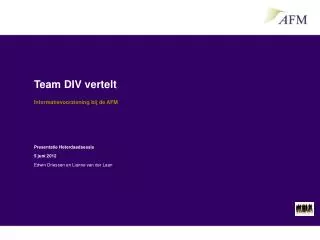 team div vertelt