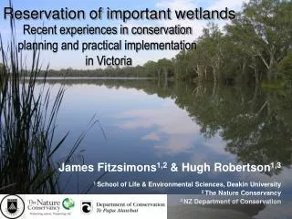 Reservation of important wetlands