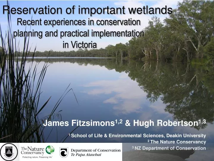 reservation of important wetlands