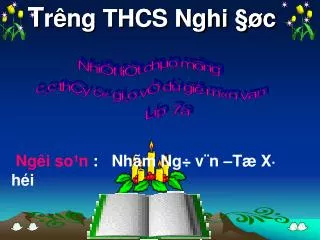 t r ng thcs nghi c
