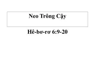 neo tr ng c y