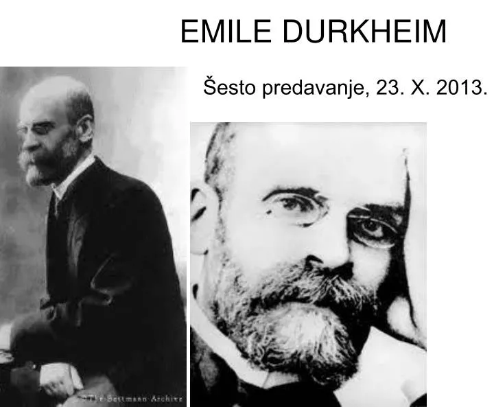 emile durkheim