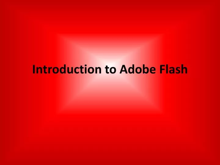 introduction to adobe flash