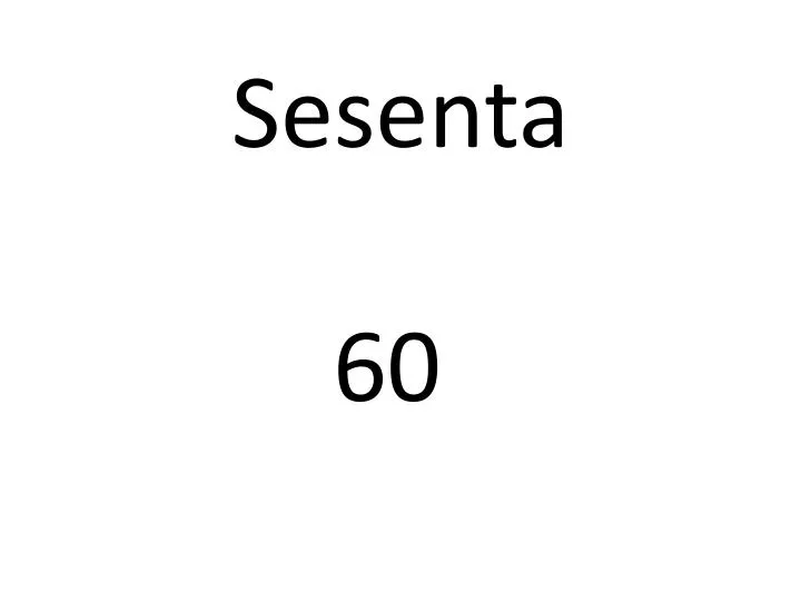 sesenta