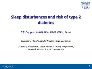 Sleep disturbances and risk of type 2 diabetes