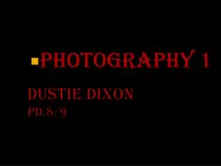 Dustie Dixon pd.8/9