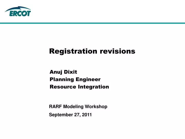 registration revisions