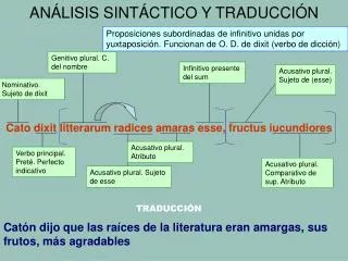 an lisis sint ctico y traducci n