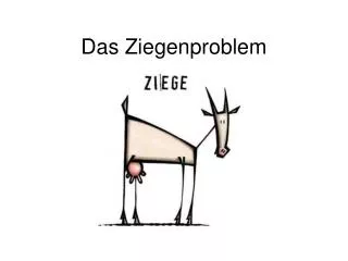 das ziegenproblem