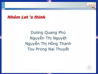 nh m let s think