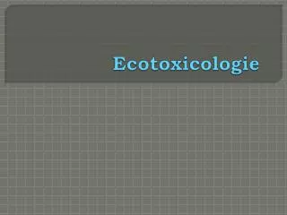 ecotoxicologie