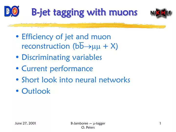 b jet tagging with muons
