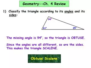 Geometry--Ch. 4 Review