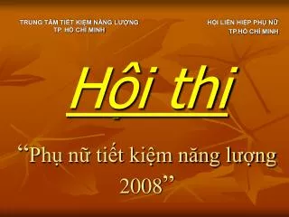 h i thi ph n ti t ki m n ng l ng 2008