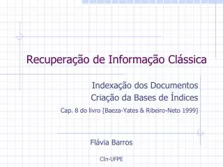 recupera o de informa o cl ssica