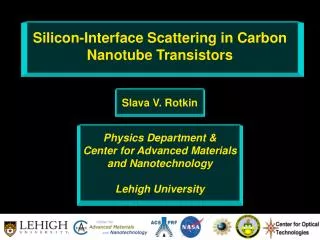 Silicon-Interface Scattering in Carbon Nanotube Transistors