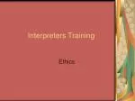 Interpreters Training - slide 1