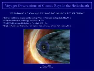 Voyager SSG November 3-4, 2011