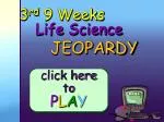 Life Science Jeopardy - Genetics, DNA, Bones, and Body Systems Quiz - slide 1