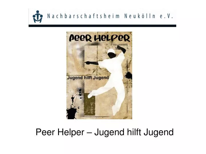 peer helper jugend hilft jugend