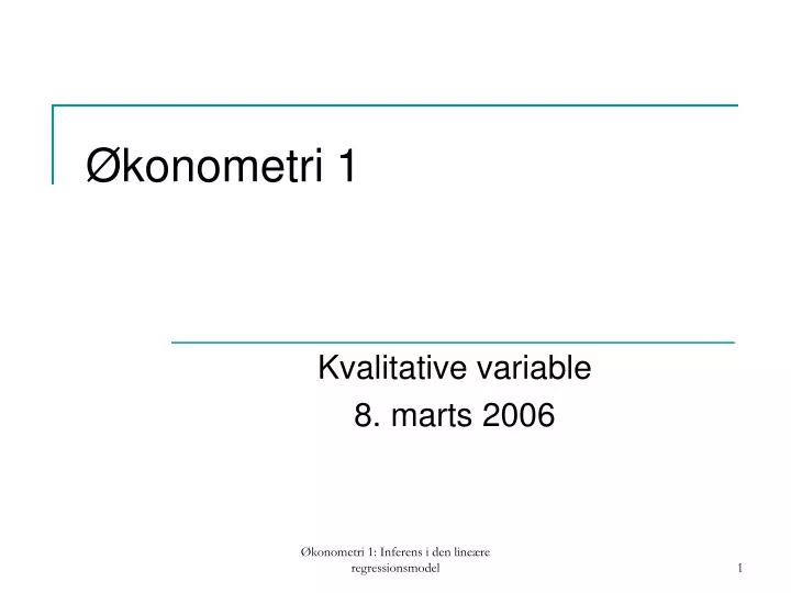 konometri 1