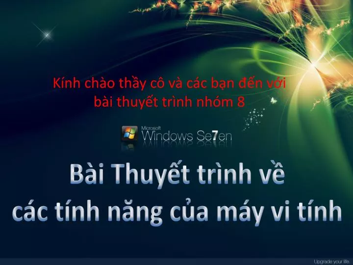 k nh ch o th y c v c c b n n v i b i thuy t tr nh nh m 8