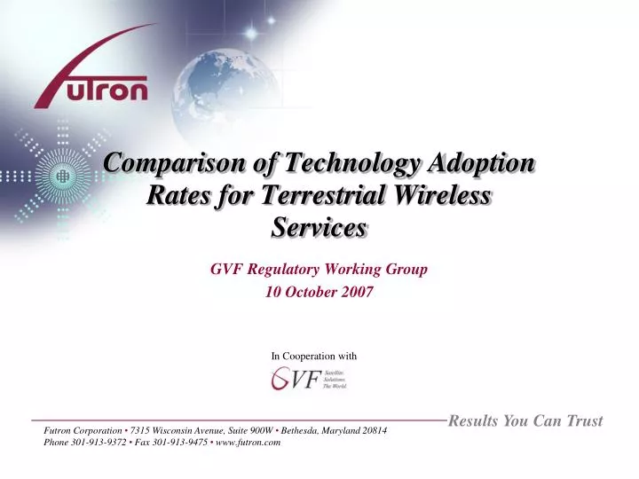 comparison of technology adoption rates for terrestrial wireless services