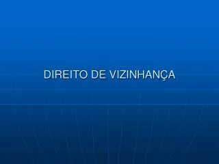 direito de vizinhan a