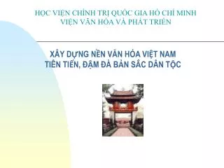 x y d ng n n v n h a vi t nam ti n ti n m b n s c d n t c