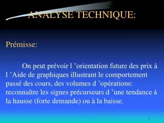 analyse technique
