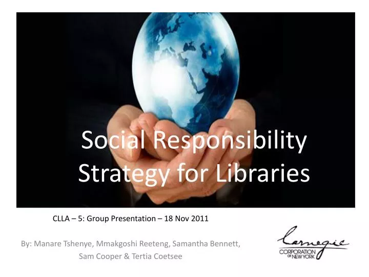 social responsibility strategy for libraries