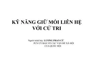 k n ng gi m i li n h v i c tri