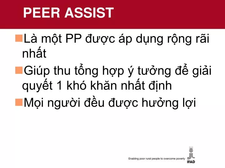 peer assist