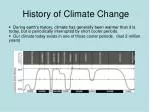 History of Climate Change - slide 1