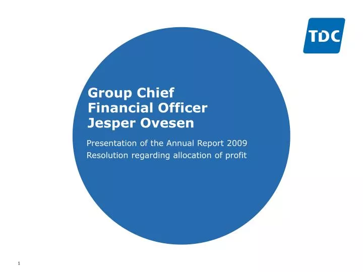 group chief financial officer jesper ovesen